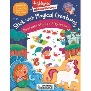 Stick with Magical Creatures Reusable Sticker Playscenes -- Highlights